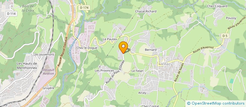 localisation de l'entreprise AUTO 2 ROUES 74 à ANNECY