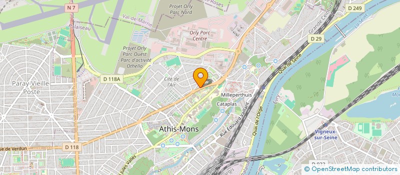 localisation de l'entreprise AUTO 2000 à ATHIS-MONS