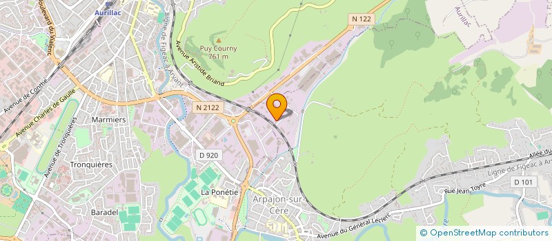 localisation de l'entreprise AUTO 2015 - GRAMONT ROBERT à ARPAJON-SUR-CERE