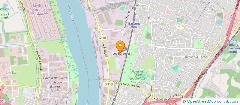 localisation de l'entreprise AUTO 33  BASSENS