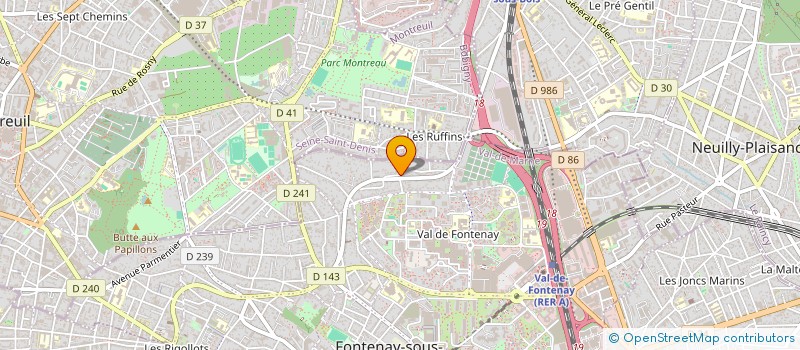 localisation de l'entreprise AUTO 360 SERVICES à FONTENAY-SOUS-BOIS