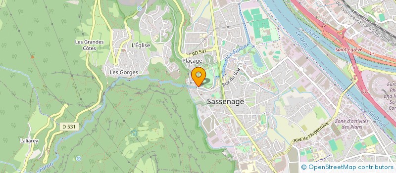 localisation de l'entreprise AUTO 38 - 83  SASSENAGE