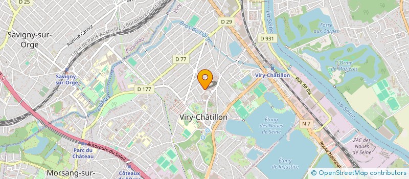 localisation de l'entreprise AUTO 3M à VIRY-CHATILLON
