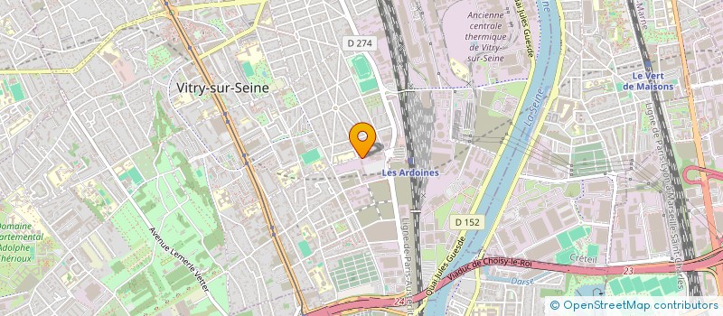 localisation de l'entreprise AUTO 4 à VITRY-SUR-SEINE