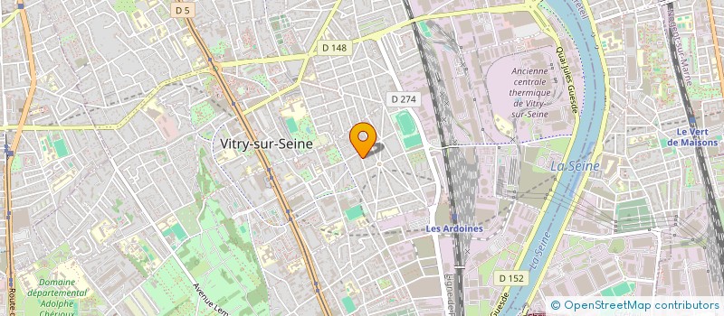 localisation de l'entreprise AUTO 4 GARAGE  VITRY-SUR-SEINE