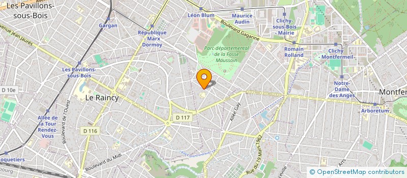 localisation de l'entreprise AUTO 4 YOU à CLICHY-SOUS-BOIS