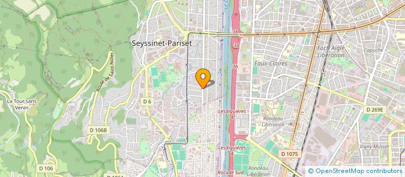 localisation de l'entreprise AUTO 50 à SEYSSINET-PARISET