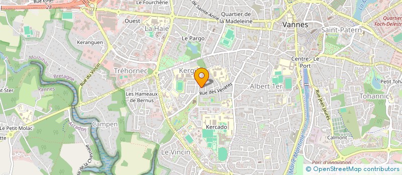localisation de l'entreprise AUTO 56 à VANNES