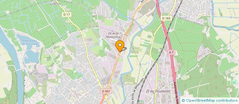 localisation de l'entreprise AUTO 7 à SORGUES