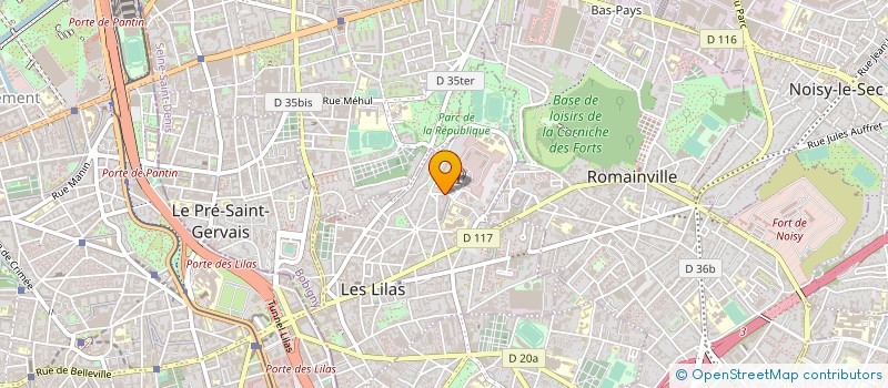 localisation de l'entreprise AUTO 770 à LES LILAS
