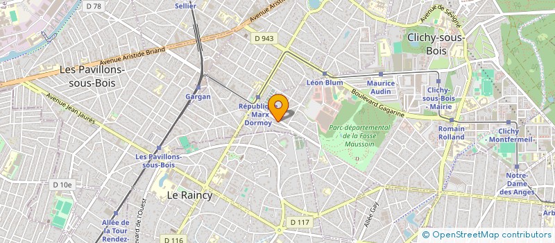 localisation de l'entreprise AUTO ACTIVE DEPANNAGE à CLICHY-SOUS-BOIS