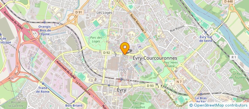 localisation de l'entreprise AUTO AGORA SSE à EVRY-COURCOURONNES