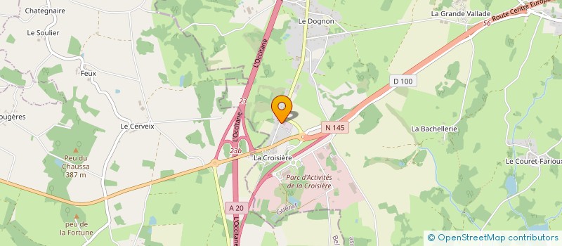 localisation de l'entreprise AUTO ASSISTANCE 23  SAINT-MAURICE-LA-SOUTERRAINE