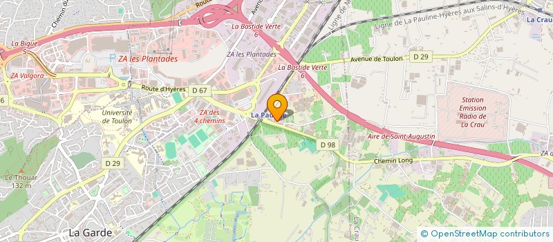 localisation de l'entreprise AUTO AZUR 83 à LA GARDE