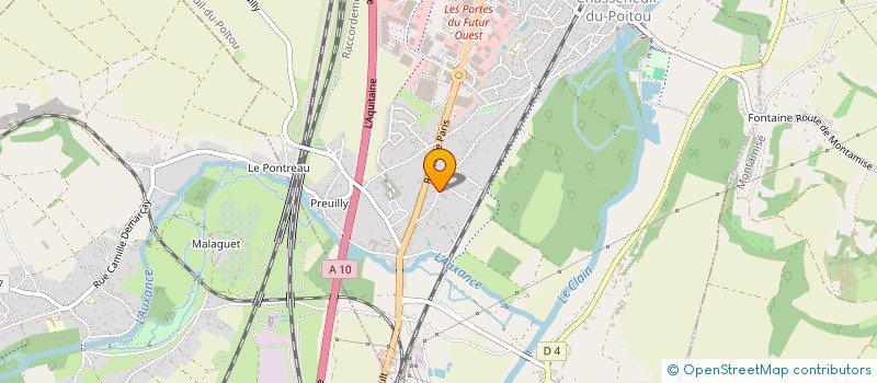 localisation de l'entreprise AUTO BAT PROTECT  CHASSENEUIL-DU-POITOU