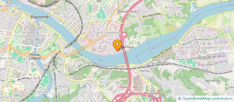 localisation de l'entreprise AUTO BATIMENT PROTECTION SOLAIRE à BAYONNE