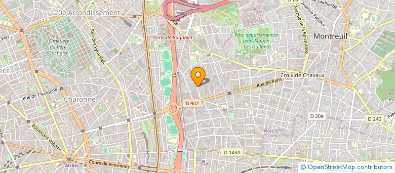 localisation de l'entreprise AUTO BBA EXPORT à BAGNOLET