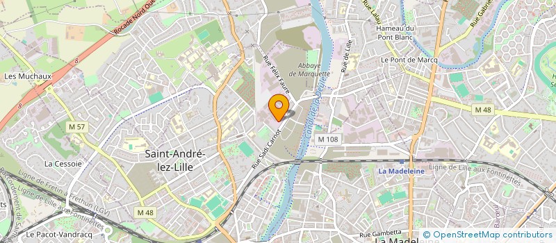 localisation de l'entreprise AUTO BEST SERVICES OCCASIONS à SAINT-ANDRE-LEZ-LILLE