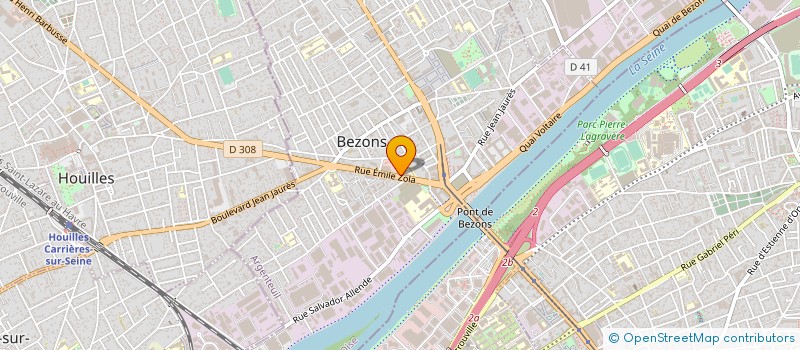 localisation de l'entreprise AUTO BEZONS CONTROLE TECHNIQUE à BEZONS