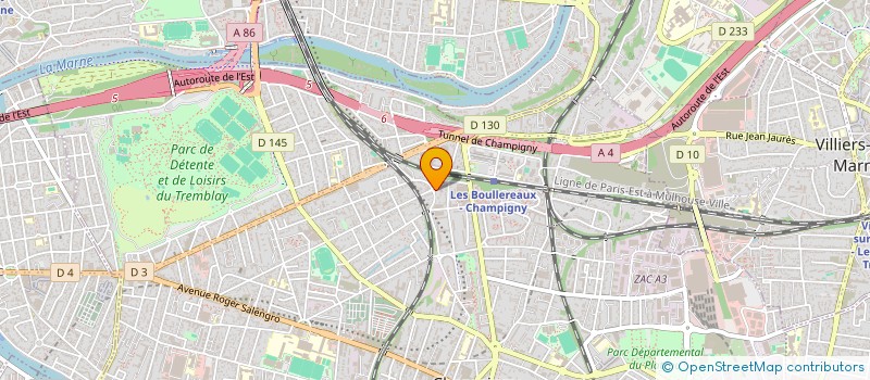 localisation de l'entreprise AUTO BILAN 2000 à CHAMPIGNY-SUR-MARNE
