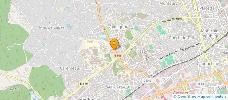 localisation de l'entreprise AUTO BILAN 30 à NIMES