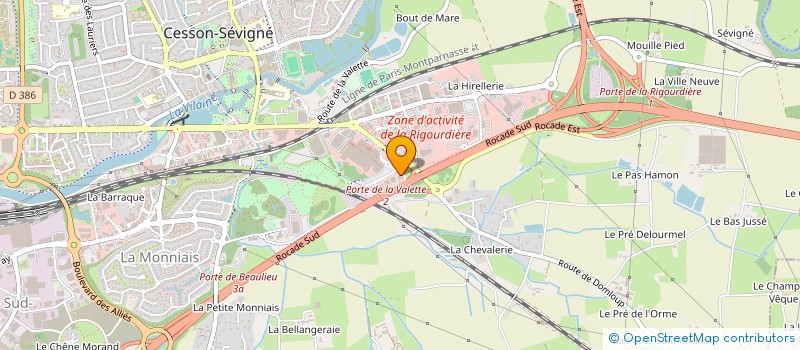 localisation de l'entreprise AUTO BILAN  CESSON-SEVIGNE