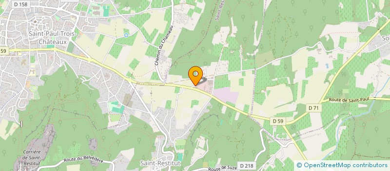 localisation de l'entreprise AUTO BILAN  SAINT-RESTITUT