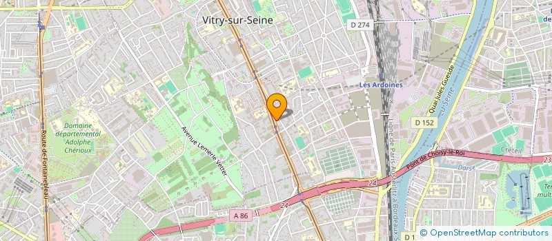 localisation de l'entreprise AUTO BILAN 94 ASSOCIES à VITRY-SUR-SEINE