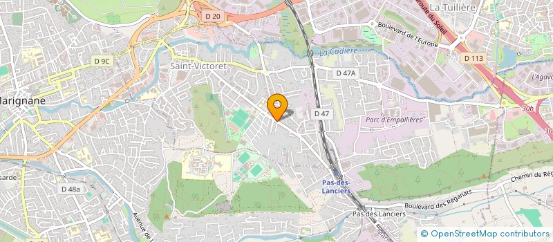 localisation de l'entreprise AUTO BILAN ABBADIE  SAINT-VICTORET