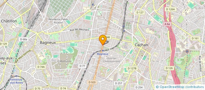 localisation de l'entreprise AUTO BILAN BAGNEUX à BAGNEUX