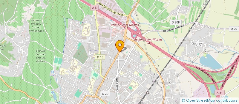 localisation de l'entreprise AUTO BILAN BEAUNOIS à BEAUNE