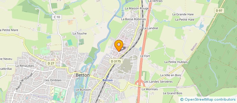 localisation de l'entreprise AUTO BILAN BETTON - A2B  BETTON
