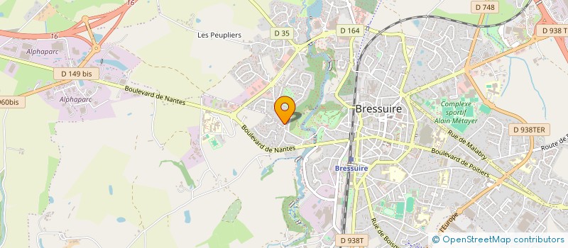 localisation de l'entreprise AUTO BILAN BOCAGE à BRESSUIRE