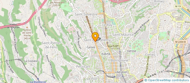 localisation de l'entreprise AUTO BILAN CESSOLE à NICE