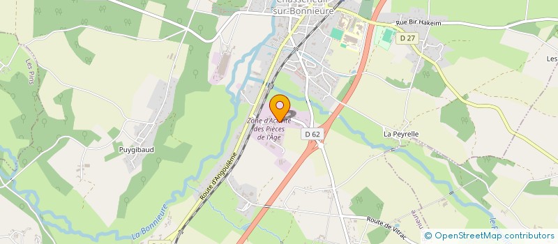 localisation de l'entreprise AUTO BILAN CHASSENEUILLAIS à CHASSENEUIL-SUR-BONNIEURE