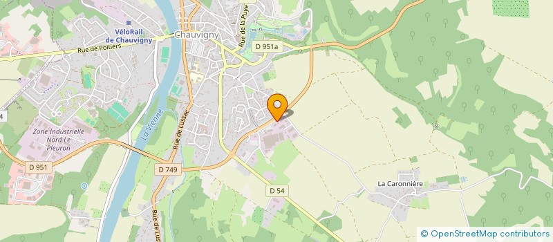 localisation de l'entreprise AUTO BILAN CHAUVINOIS  CHAUVIGNY