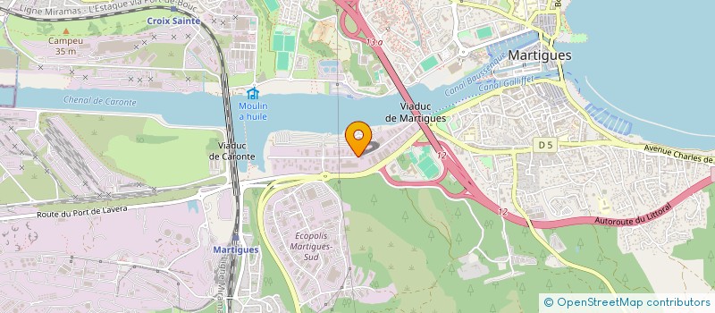 localisation de l'entreprise AUTO BILAN CONTROLE à MARTIGUES