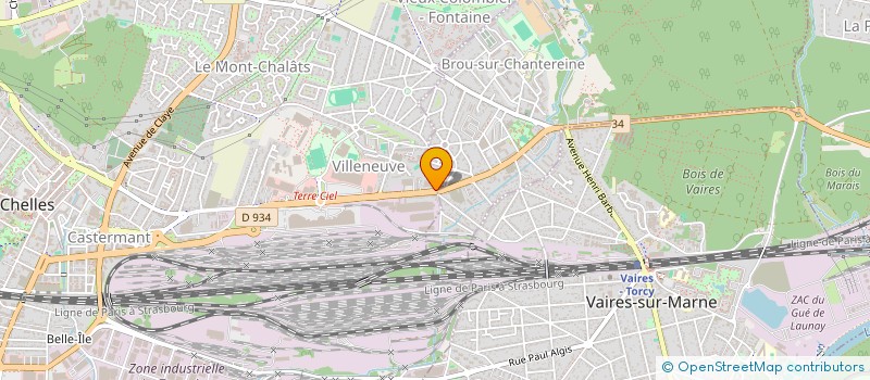 localisation de l'entreprise AUTO BILAN CONTROLE à CHELLES