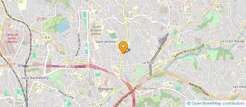 localisation de l'entreprise AUTO-BILAN CONTROLES TECHN DE ST JEROME à MARSEILLE