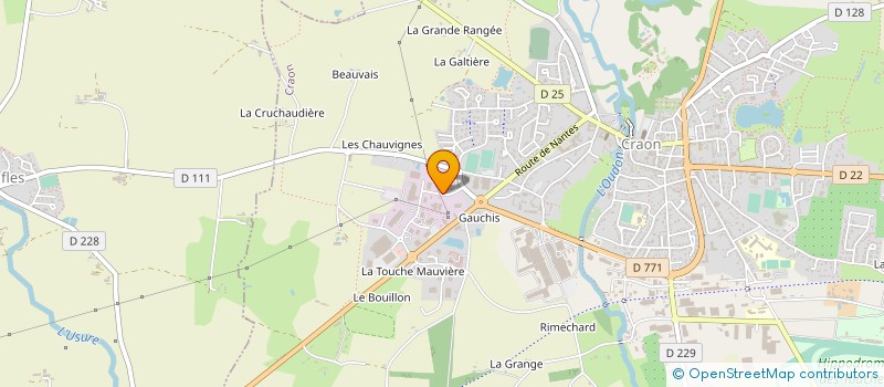 localisation de l'entreprise AUTO BILAN CRAON  CRAON