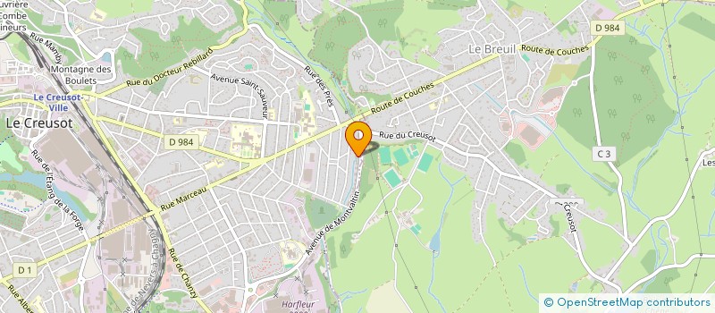 localisation de l'entreprise AUTO BILAN CREUSOT CONTROLE à LE CREUSOT
