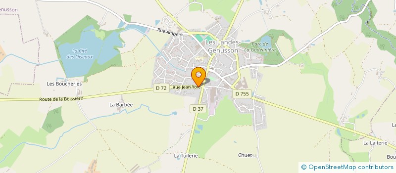localisation de l'entreprise AUTO BILAN DES LANDES GENUSSON à LES LANDES-GENUSSON