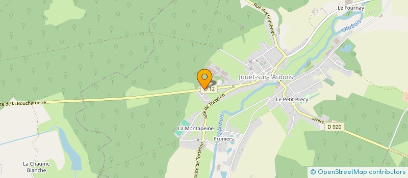 localisation de l'entreprise AUTO BILAN DU BERRY à JOUET-SUR-L'AUBOIS
