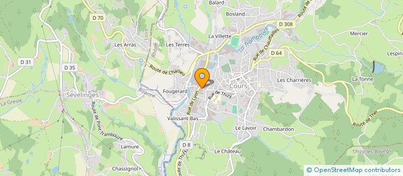 localisation de l'entreprise AUTO BILAN DU HAUT BEAUJOLAIS  COURS