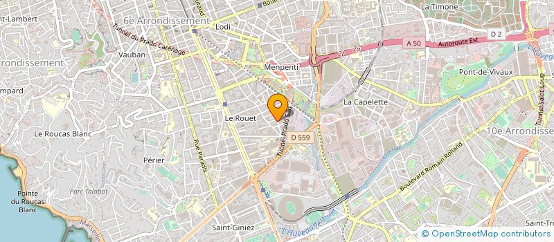 localisation de l'entreprise AUTO BILAN DU ROUET  MARSEILLE