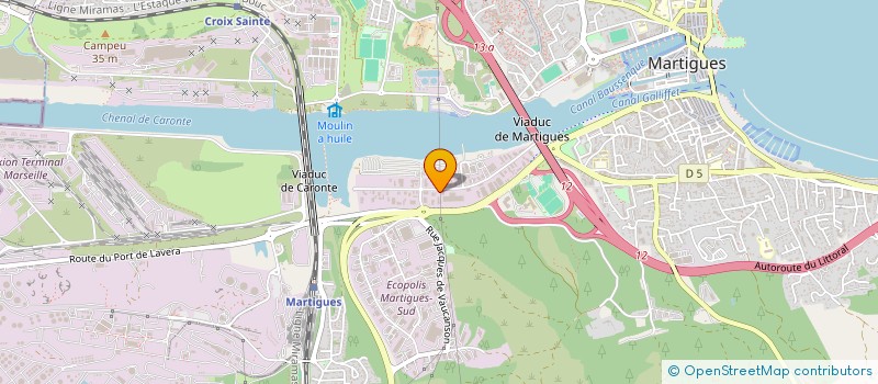 localisation de l'entreprise AUTO BILAN DU VIADUC  MARTIGUES