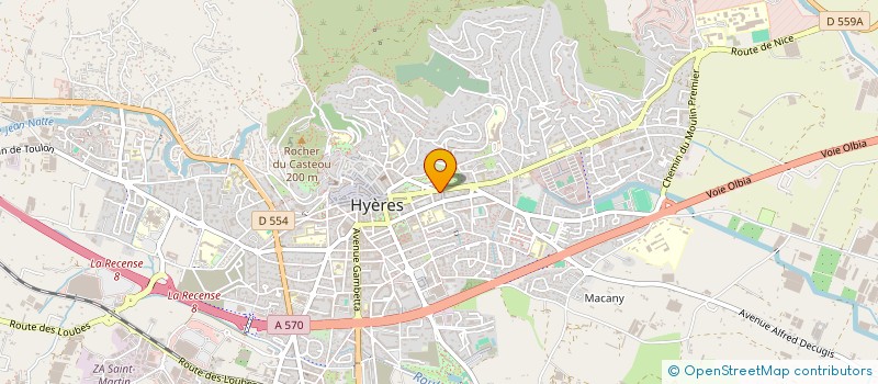 localisation de l'entreprise AUTO BILAN HYEROIS  HYERES