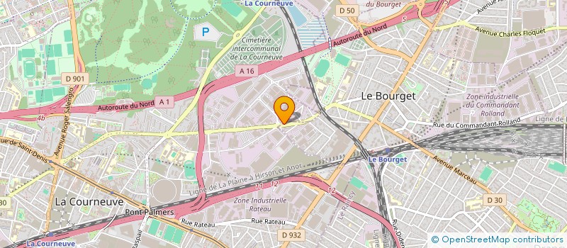 localisation de l'entreprise AUTO BILAN LE BOURGET à LE BOURGET