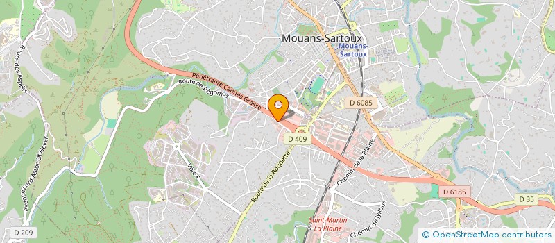 localisation de l'entreprise AUTO BILAN MALIN à MOUANS-SARTOUX