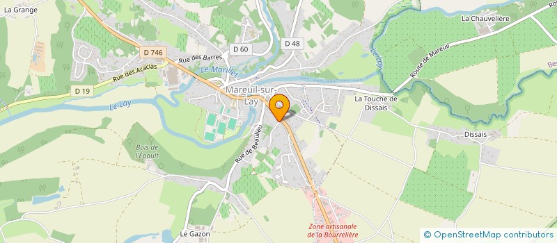 localisation de l'entreprise AUTO BILAN MAREUILLAIS à MAREUIL-SUR-LAY-DISSAIS